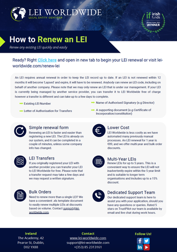 guide to registering LEIs